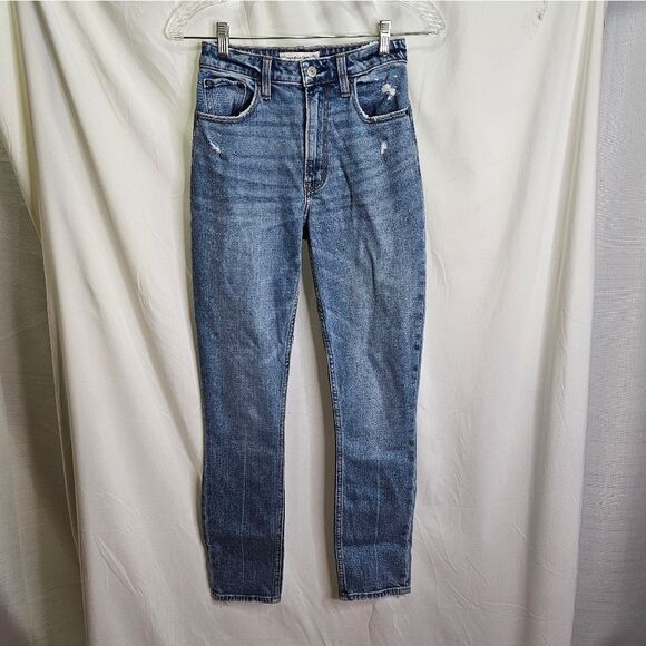 Abercrombie & Fitch The Skinny High Rise Curve Love Jeans Size 24/00 - Picture 5 of 14